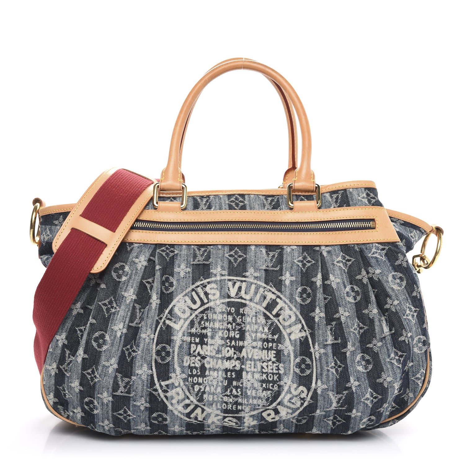 Louis Vuitton Denim Raye Cabas GM 1 of 17