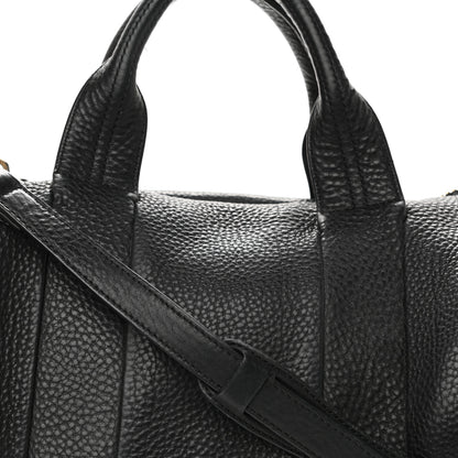 Alexander Wang Pebbled Lambskin Rocco Black Pale Gold Hardware 6 of 10
