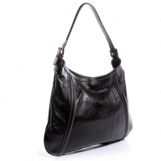 Gucci Leather GG Britt Hobo Dark Brown 3 of 7