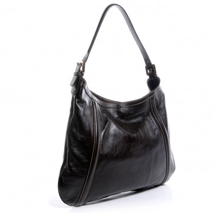 Gucci Leather GG Britt Hobo Dark Brown 3 of 7