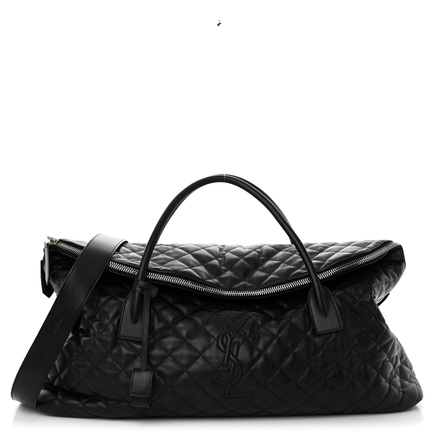 Saint Laurent Calfskin Quilted ES Giant Travel Bag Black 1 of 13