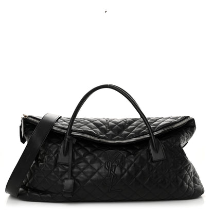 Saint Laurent Calfskin Quilted ES Giant Travel Bag Black 1 of 13