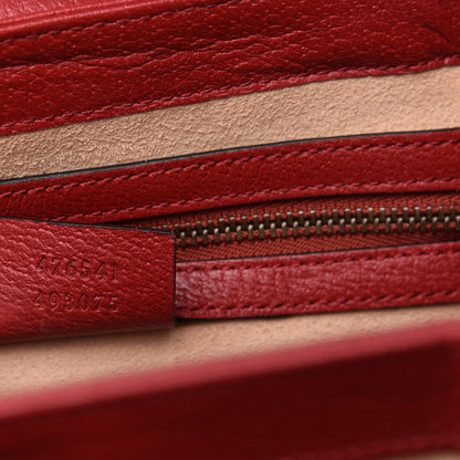 Gucci GG Supreme Monogram Small Queen Margaret Top Handle Bag Red 9 of 10