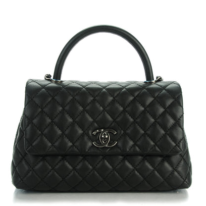 Chanel Caviar Quilted Small Coco Handle Flap Black 1 of 8