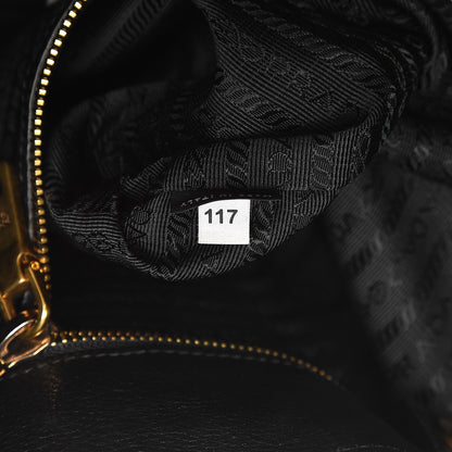 Prada Vitello Daino Tote Nero Black 8 of 11