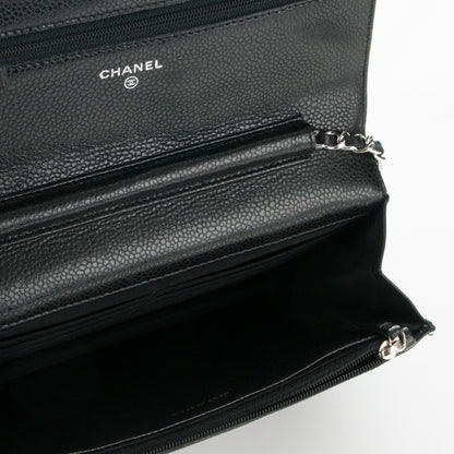 Chanel Caviar Quilted Wallet On Chain WOC Black 5 of 8