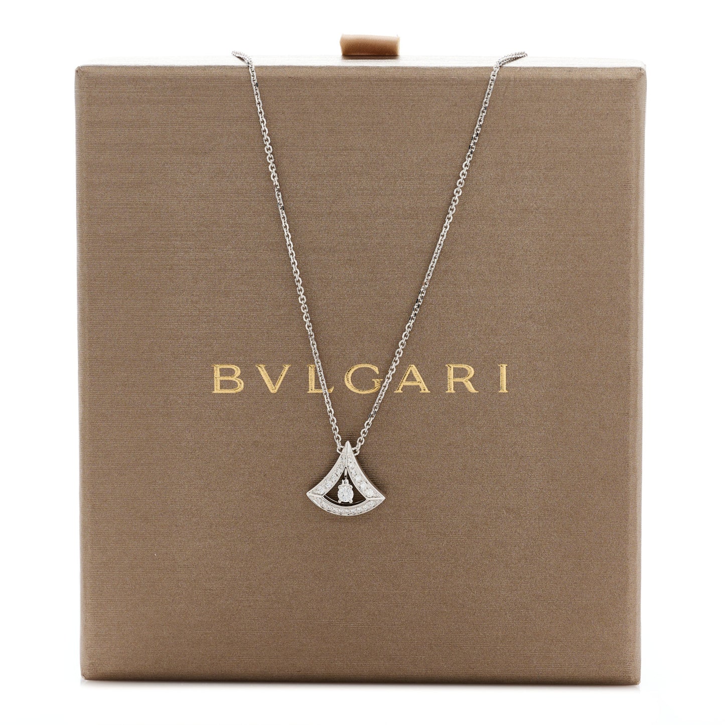 18K White Gold Diamond Divas' Dream Pave Openwork Necklace