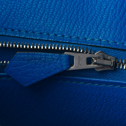 Hermes Taurillon Clemence Birkin 35 Bleu Hydra 12 of 32