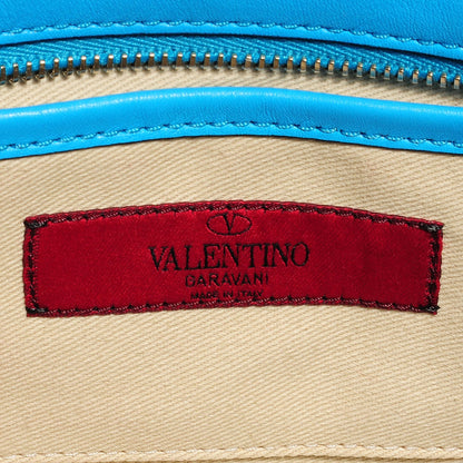 Valentino Garavani Vitello Mini Rockstud Double Handle Tote Parrot 5 of 7