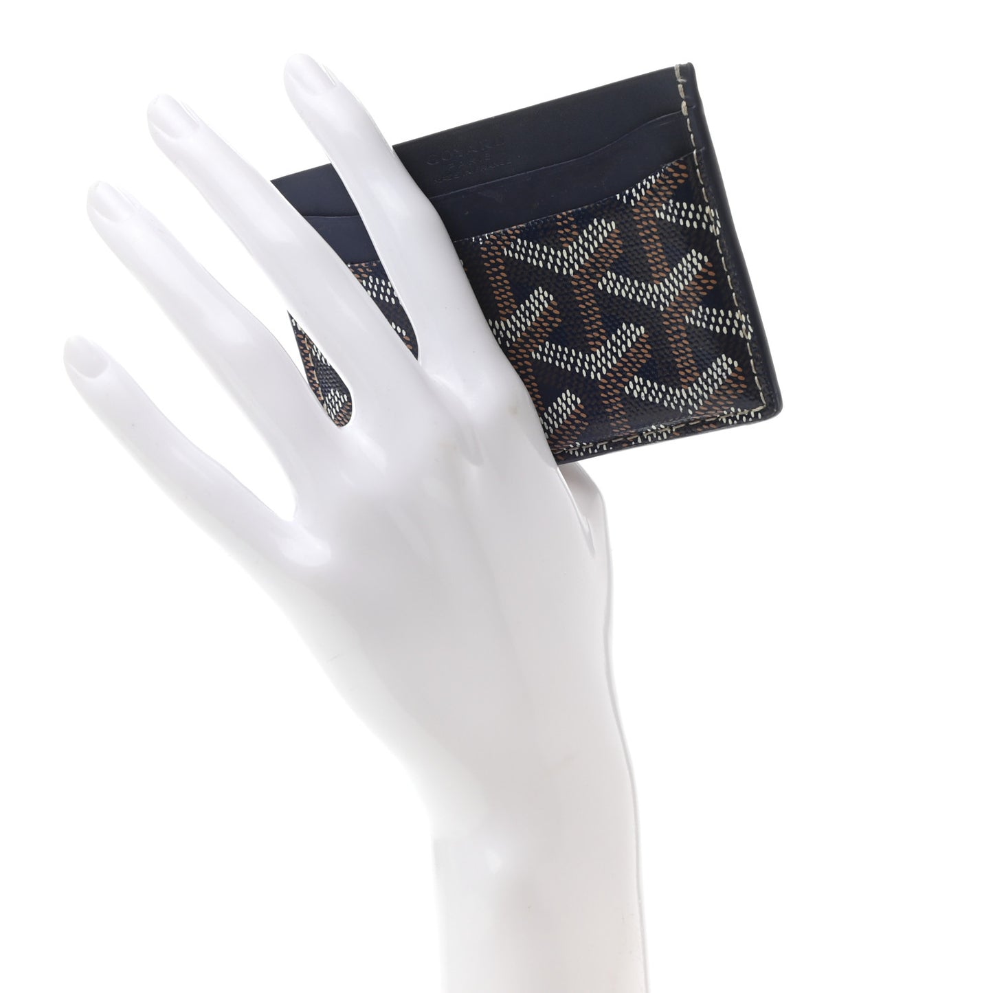 Goyardine Saint Sulpice Card Holder Navy