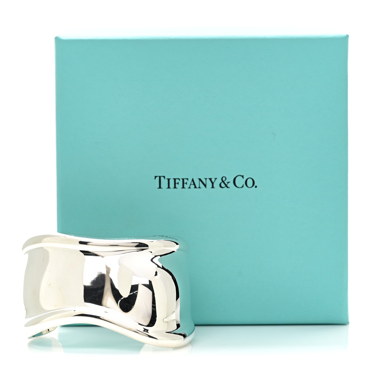 Tiffany Sterling Silver Elsa Peretti Small Left Wrist Bone Cuff Bracelet 4 of 4