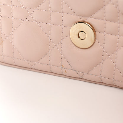 Christian Dior Lambskin Cannage Dior Talk Phone Pouch Rose Poudre 9 of 10