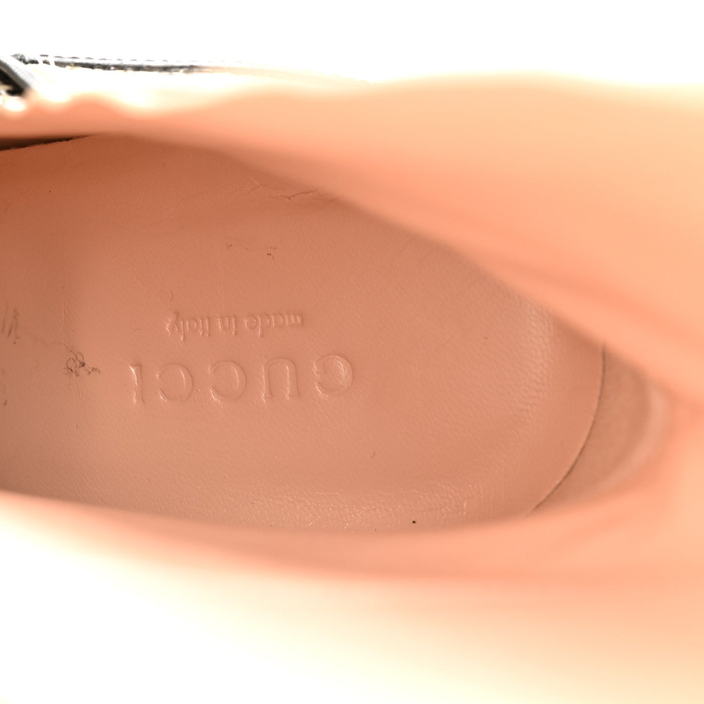 Calfskin Python Print Knee High Boots 39 Beige Avana