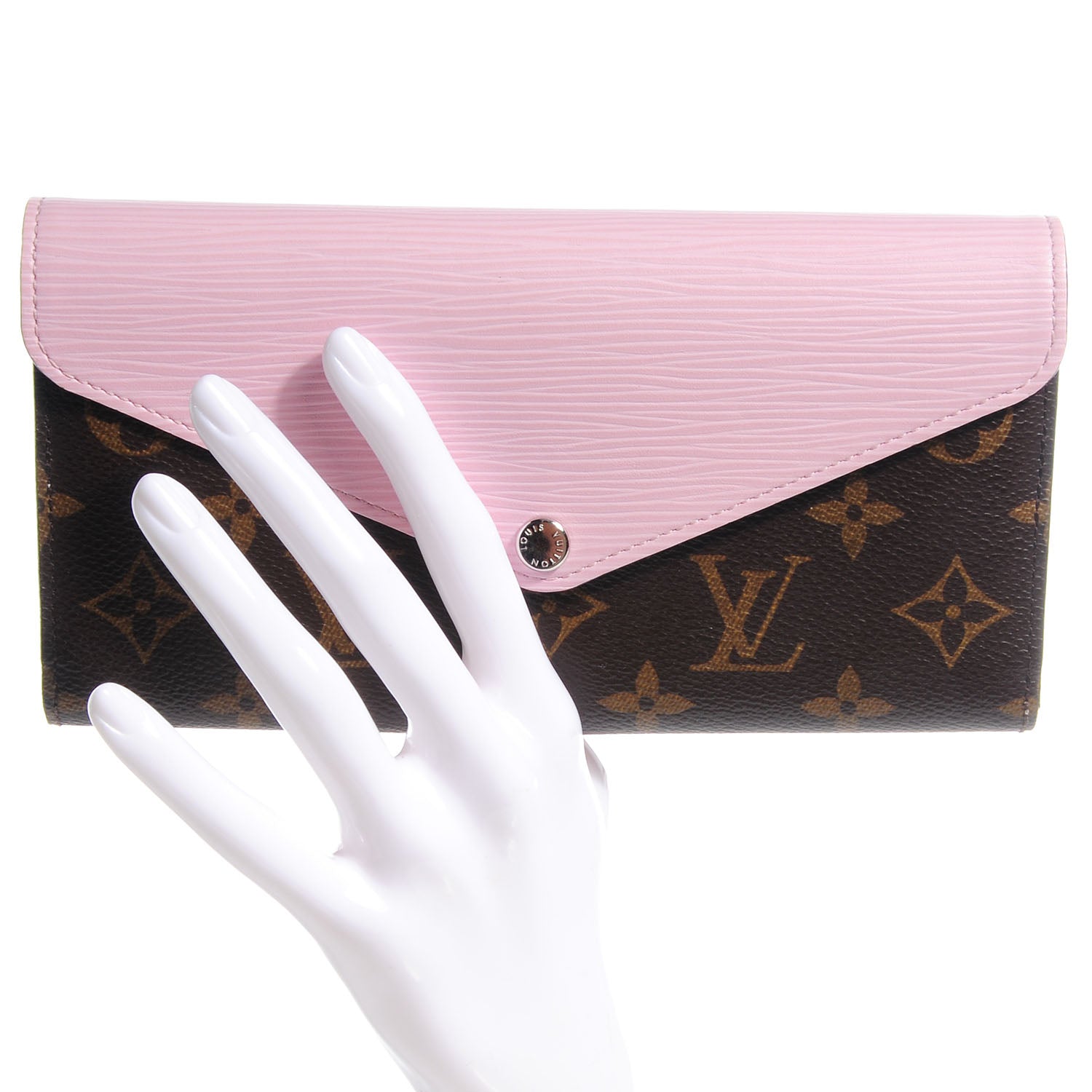 Louis Vuitton Monogram Epi Marie-Lou Long Wallet Rose Clair 2 of 7