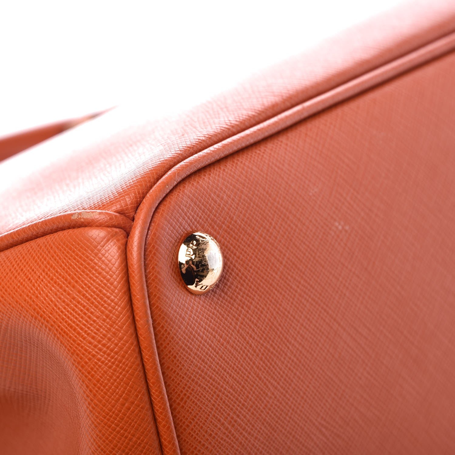 Prada Saffiano Medium Galleria Double Zip Tote Papaya 12 of 14