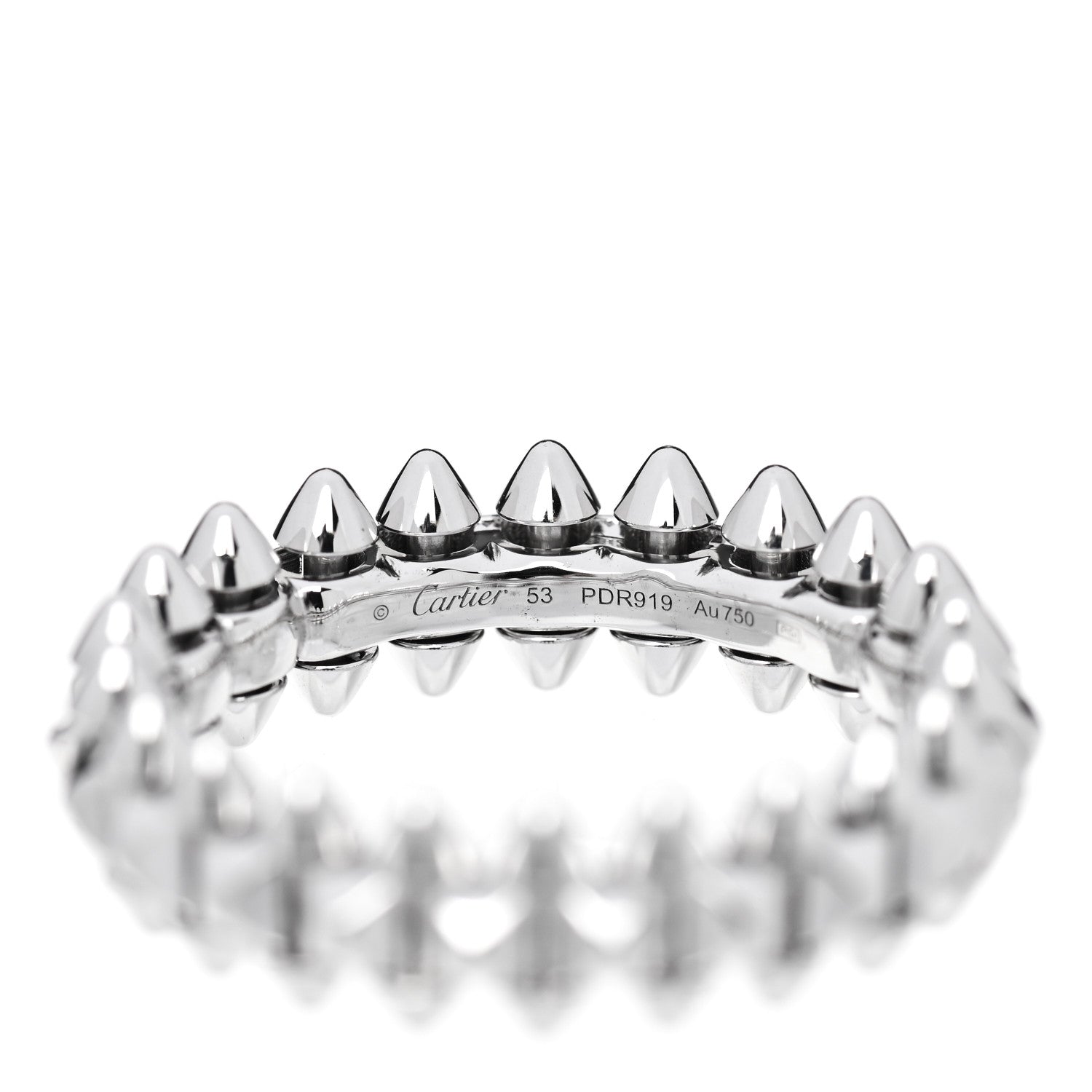 Cartier 18K White Gold SM Clash De Cartier Ring 53 6.25 4 of 4
