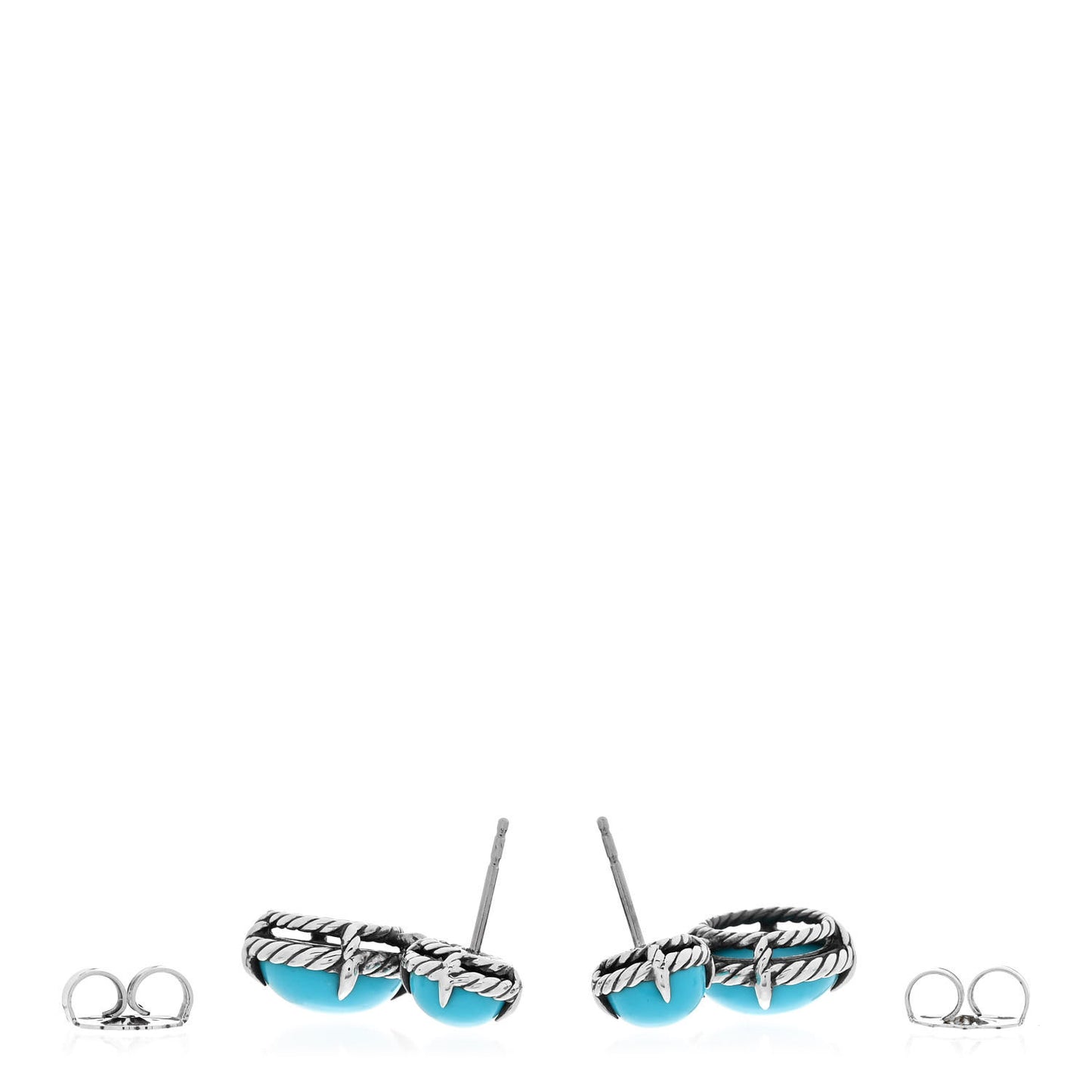 Sterling Silver Turquoise Chatelaine Drop Earrings
