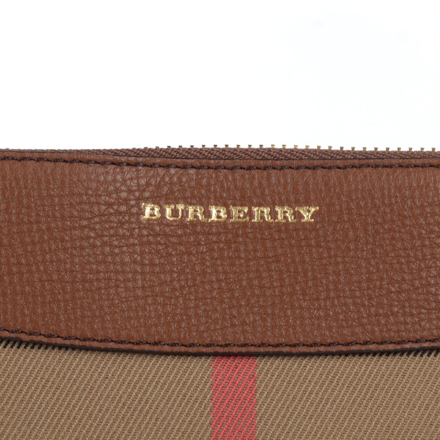 House Check Derby Peyton Crossbody Clutch Bag Tan