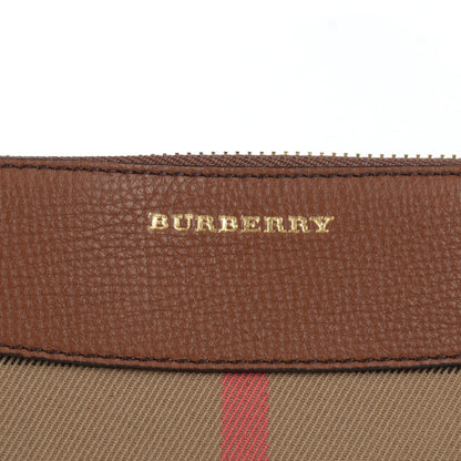 Burberry House Check Derby Peyton Crossbody Clutch Bag Tan 7 of 12