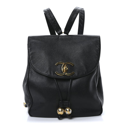 Chanel Caviar CC Backpack Black 1 of 9