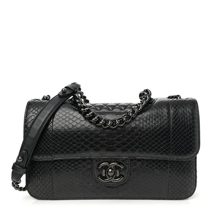 Chanel Snakeskin Medium Perfect Edge Flap Black 1 of 10