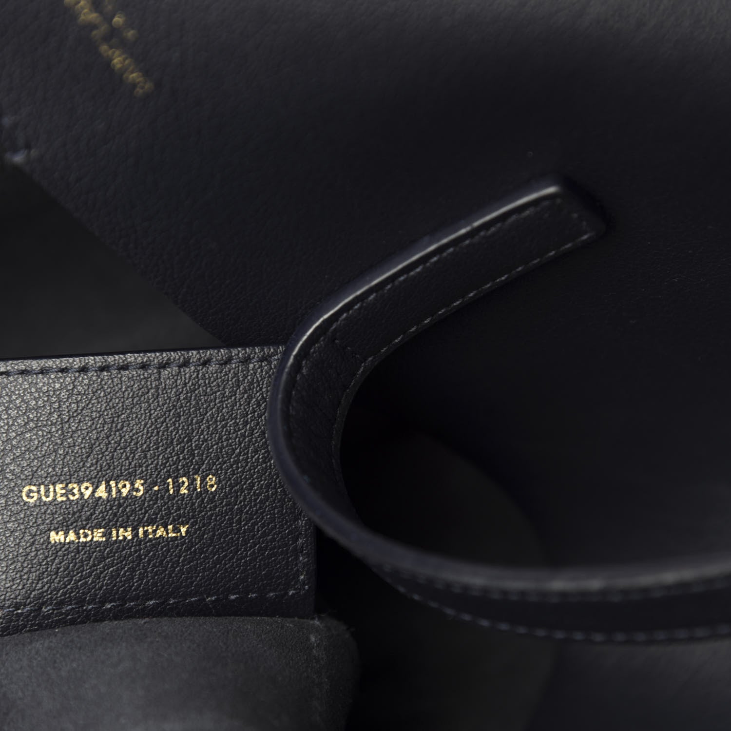 Saint Laurent Calfskin Large Shopping Tote Deep Marine 13 of 20