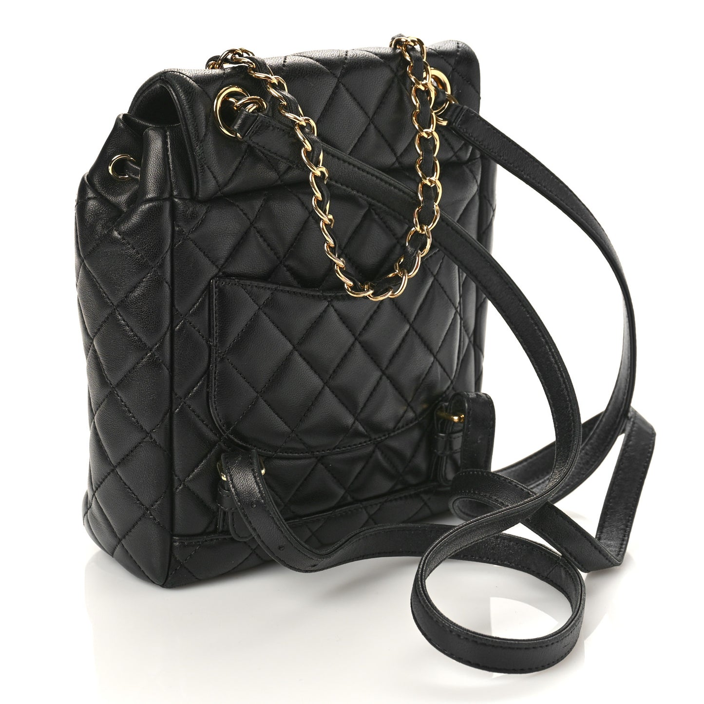 Calfskin Quilted Mini Urban Spirit Backpack Black