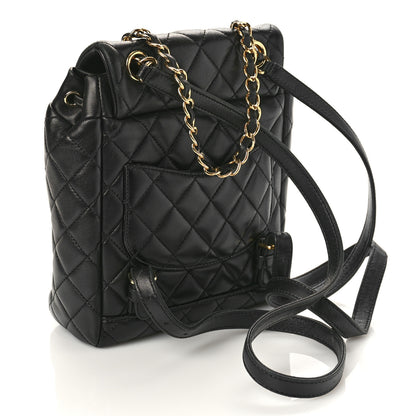 Chanel Calfskin Quilted Mini Urban Spirit Backpack Black 3 of 9