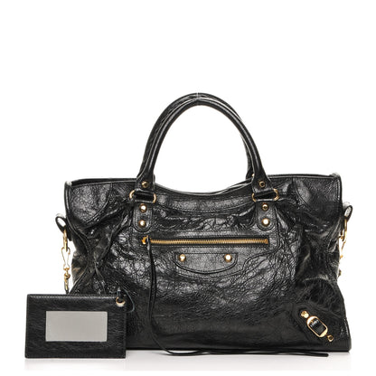 Balenciaga Agneau Classic Gold Hardware City Black 1 of 7