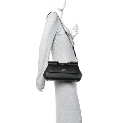Dolce & Gabbana Dauphine Medium Miss Sicily Satchel Black 2 of 10