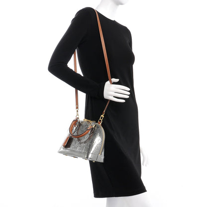 Louis Vuitton Vernis Alma BB Gris Metal 2 of 9