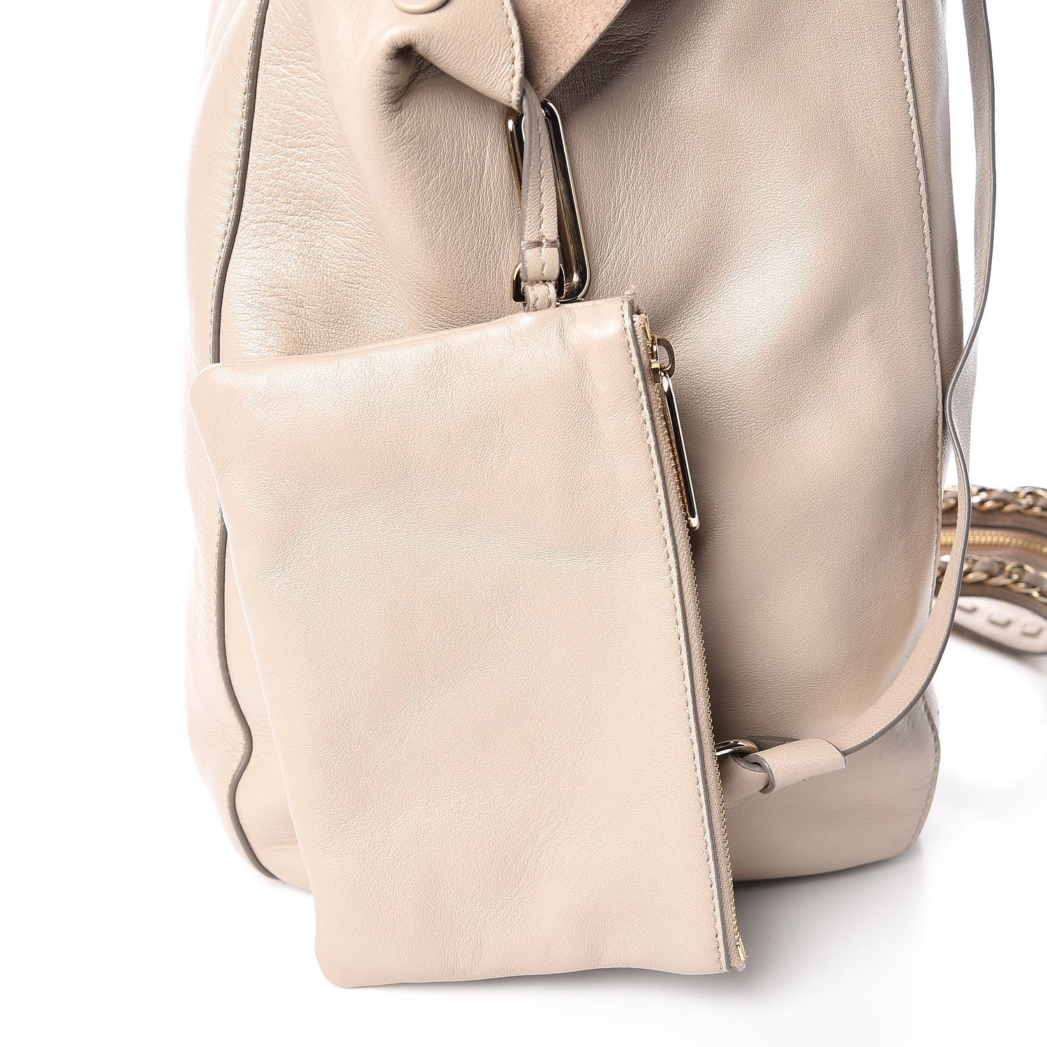 Jimmy Choo Nappa Echo Convertible Backpack Beige 12 of 12