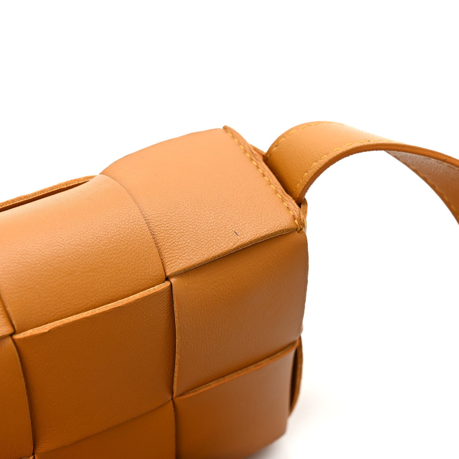 Bottega Veneta Lambskin Maxi Intrecciato Extra Mini Cassette Crossbody Bag Acorn 9 of 9