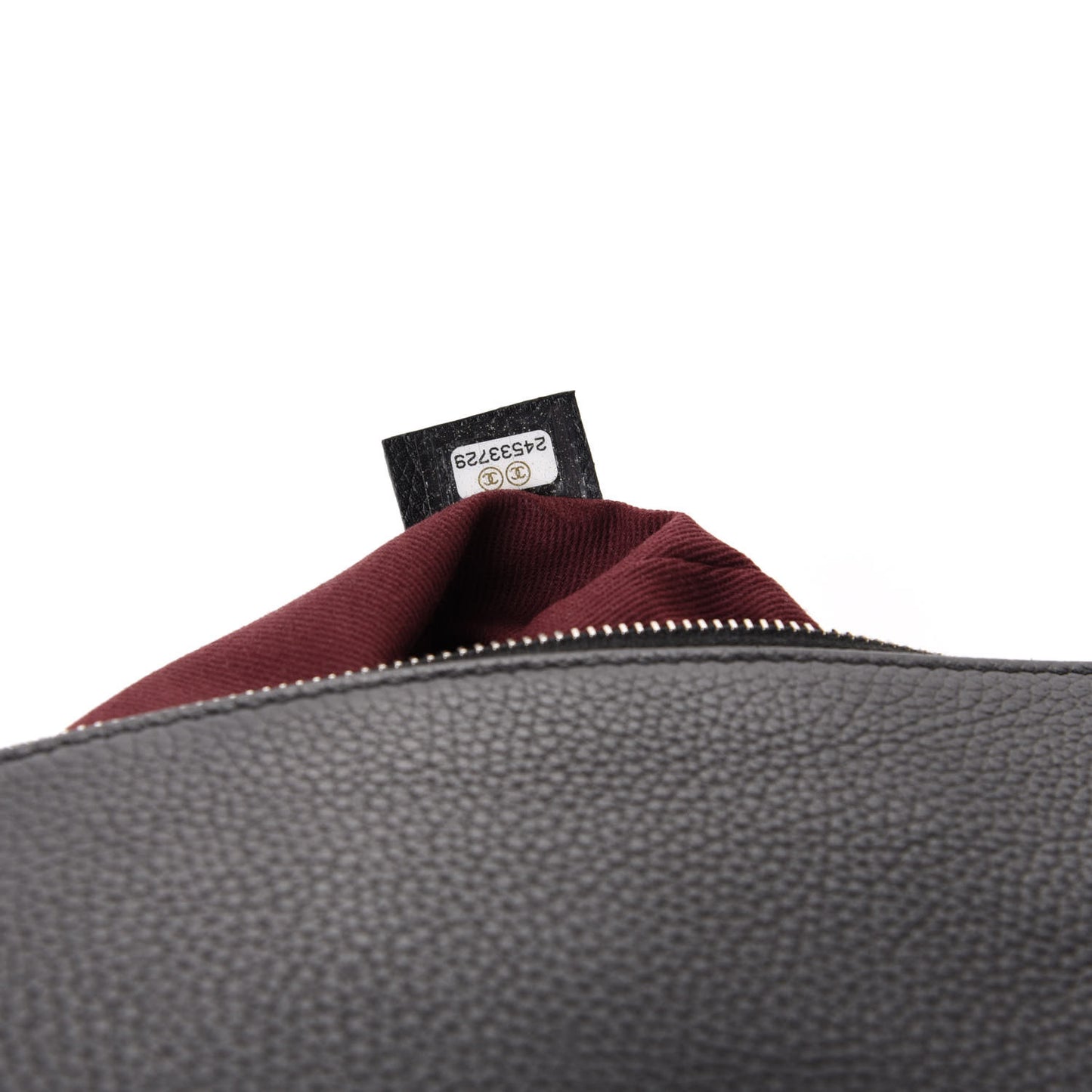 Grained Calfskin Large Neo Executive Cosmetic Case Black