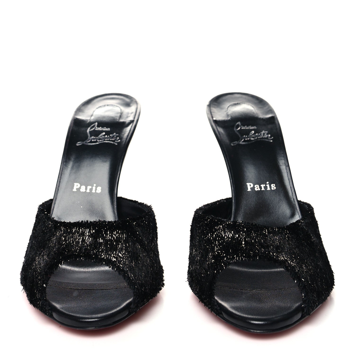Christian Louboutin Velvet Me Dolly 100 Sandals 41 Black 2 of 7