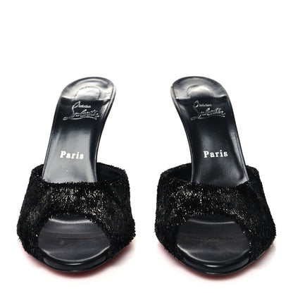 Christian Louboutin Velvet Me Dolly 100 Sandals 41 Black 2 of 7