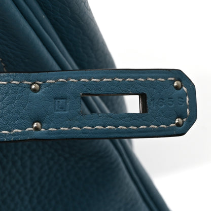 Hermes Togo Birkin 35 Blue Jean 7 of 10