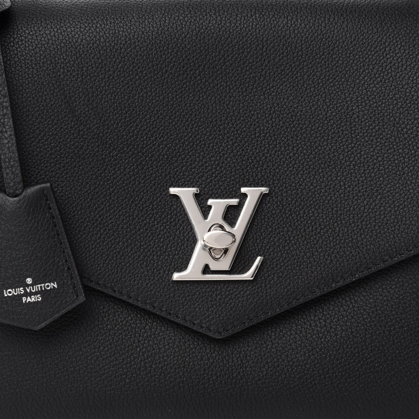Soft Calfskin My Lockme Top Handle Black