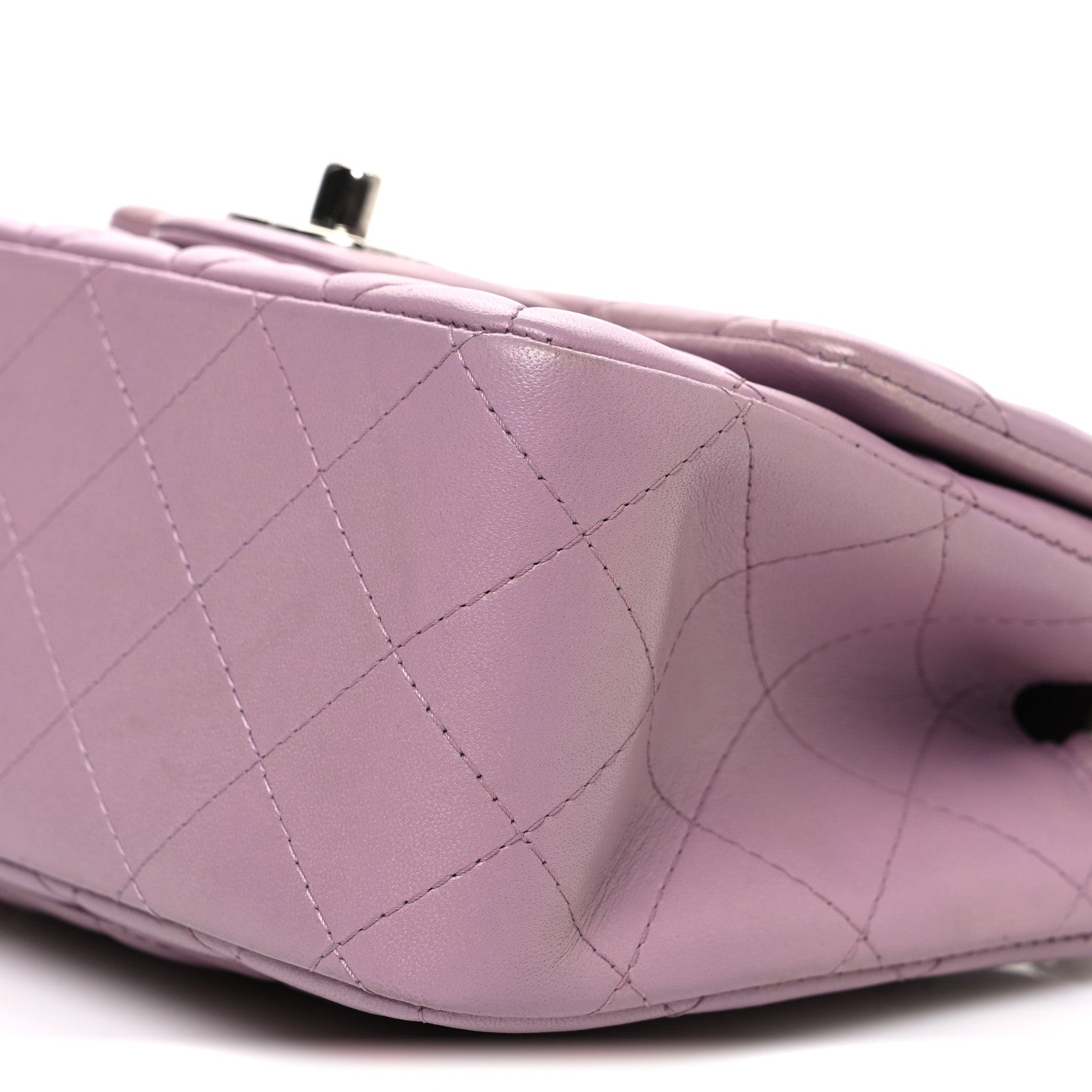 Chanel Lambskin Quilted Mini Square Flap Purple 10 of 10