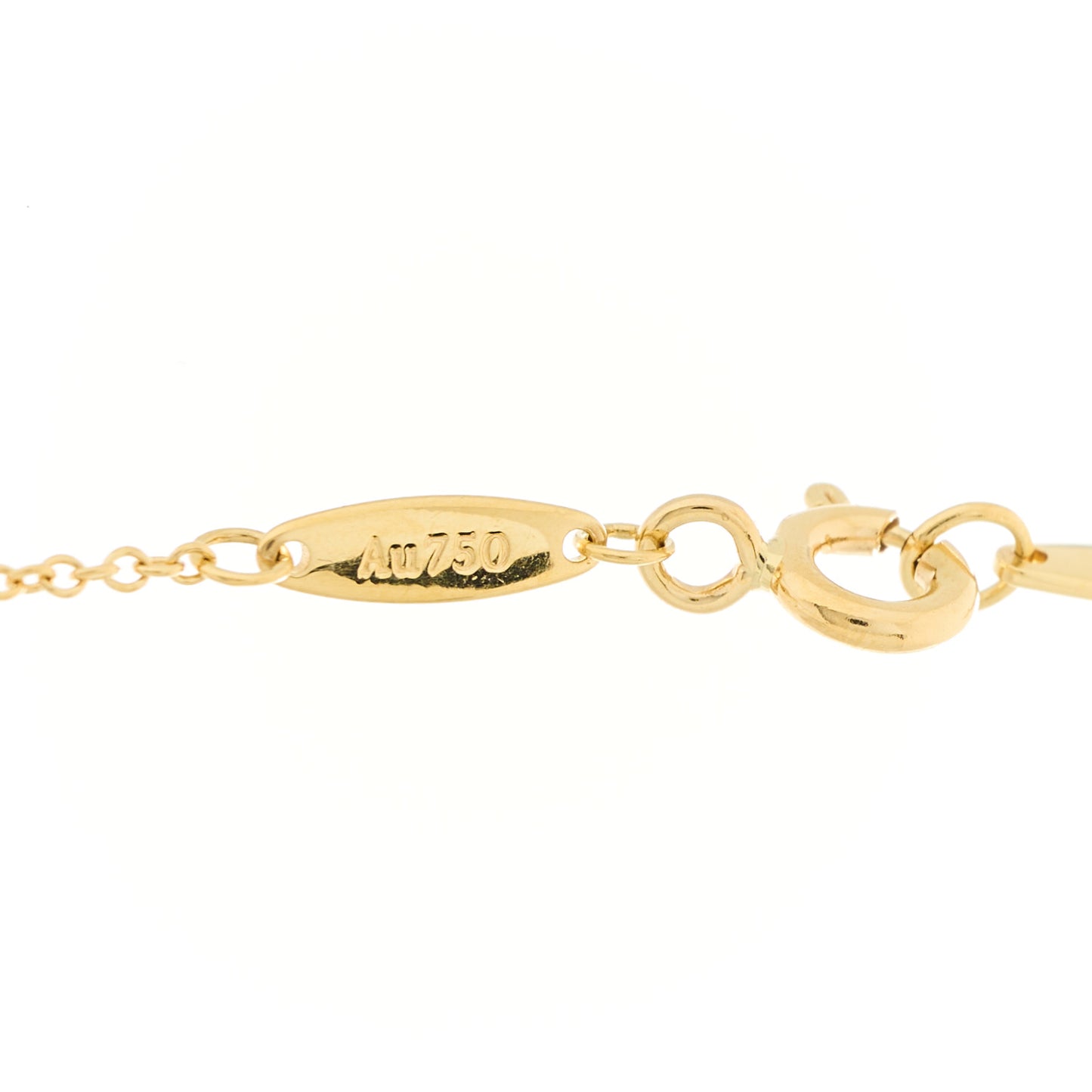 18K Yellow Gold Diamond .05ct Elsa Peretti Diamonds by the Yard Pendant Necklace