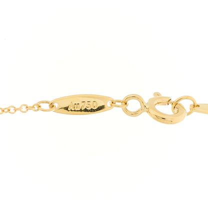 Tiffany 18K Yellow Gold Diamond .05ct Elsa Peretti Diamonds by the Yard Pendant Necklace 5 of 6