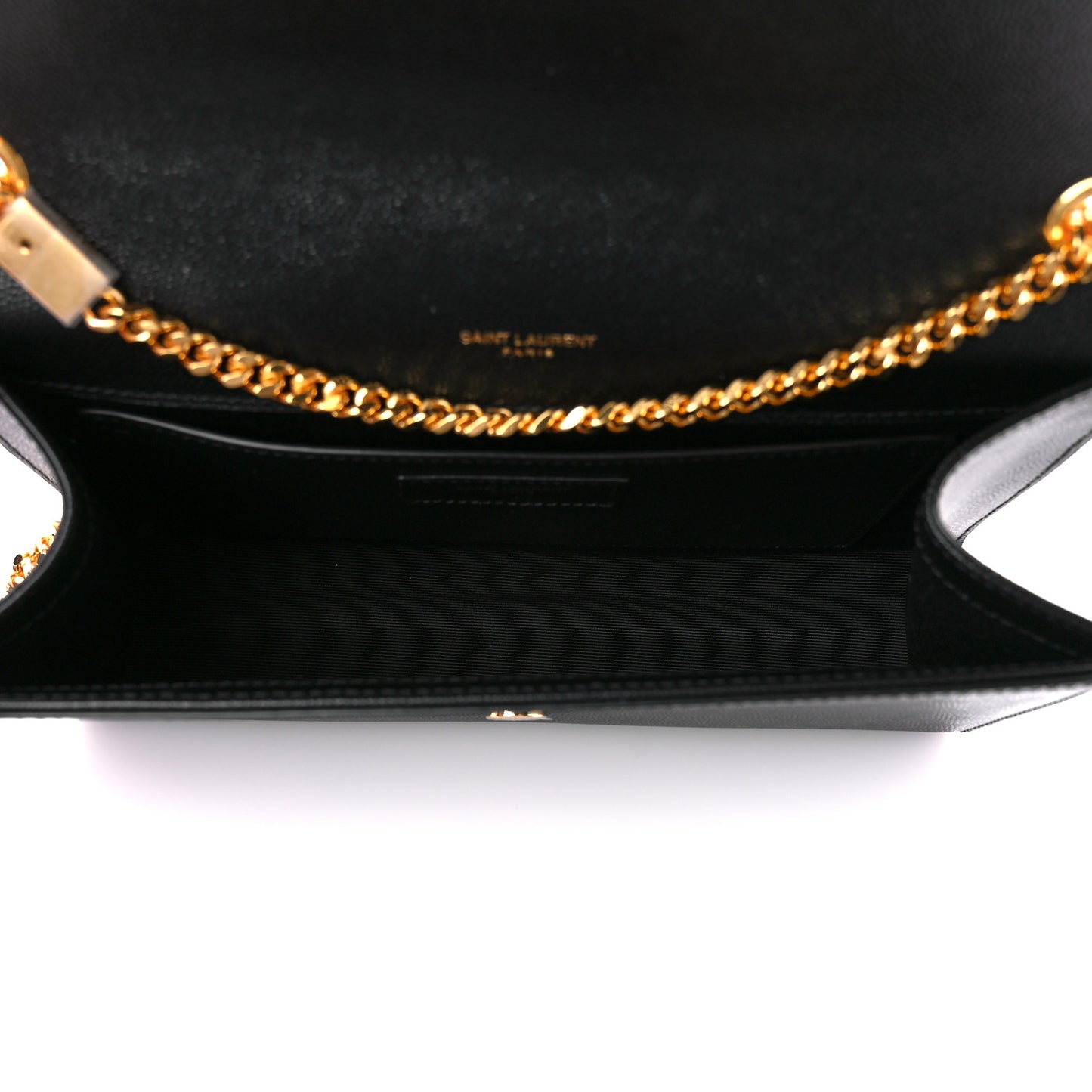 Grain De Poudre Medium Classic Monogram Kate Satchel Black