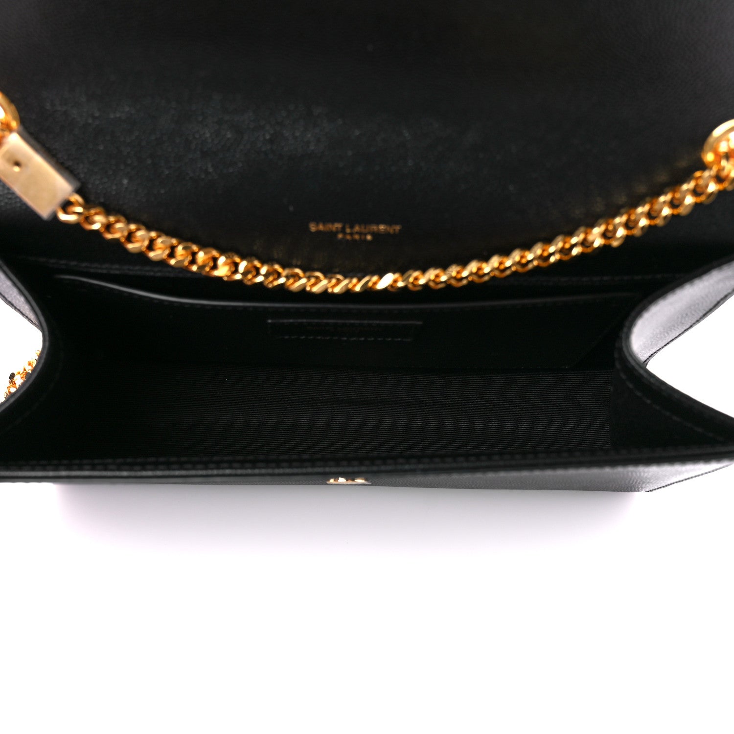 Saint Laurent Grain De Poudre Medium Classic Monogram Kate Satchel Black 5 of 11