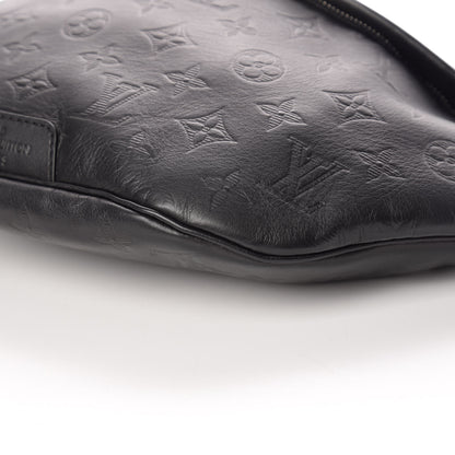 Louis Vuitton Calfskin Monogram Shadow Discovery Bumbag Black 6 of 8