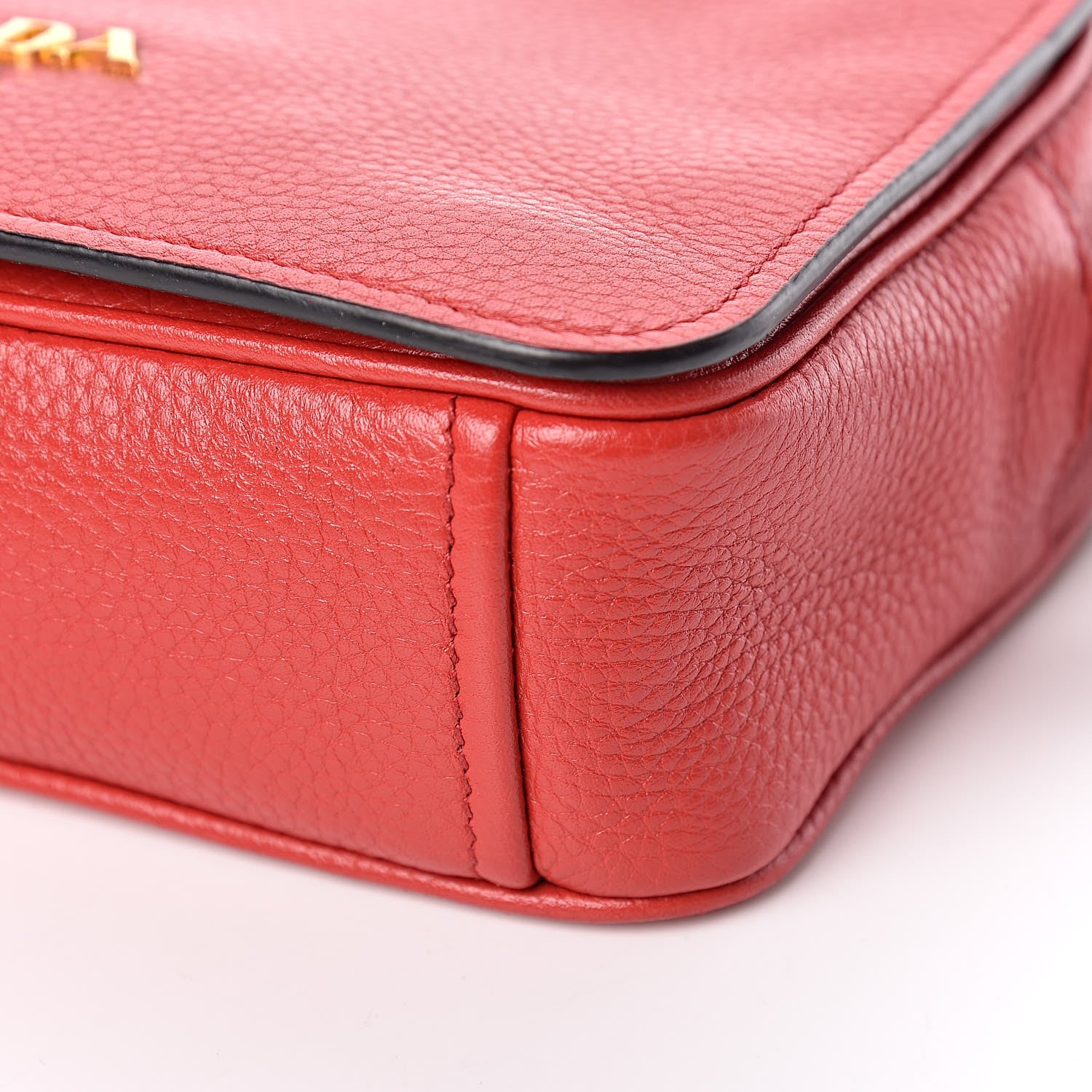 Prada Vitello Phenix Flap Crossbody Rosso 10 of 10