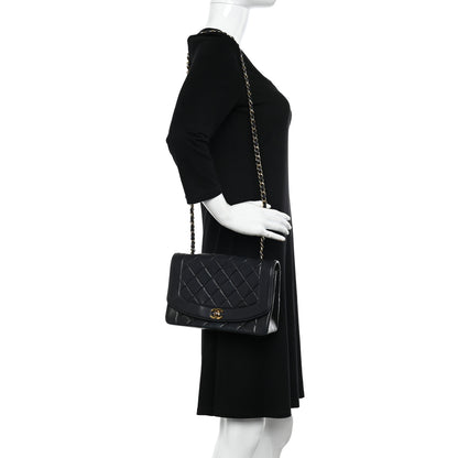 Chanel Lambskin Quilted Medium Single Flap Black 2 of 15