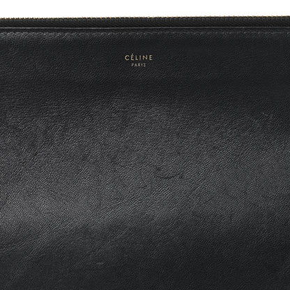 Celine Goatskin Large Trio Crossbody Bag Black 9 of 14