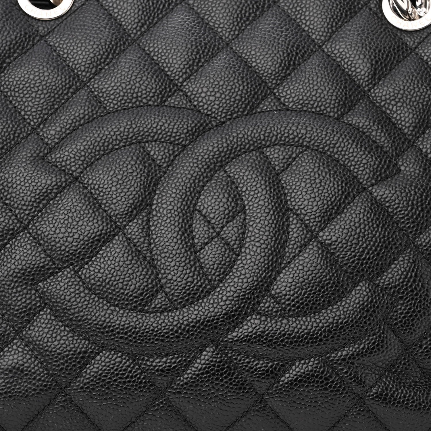 Chanel Caviar Quilted Grand Shopping Tote GST Black 8 of 11