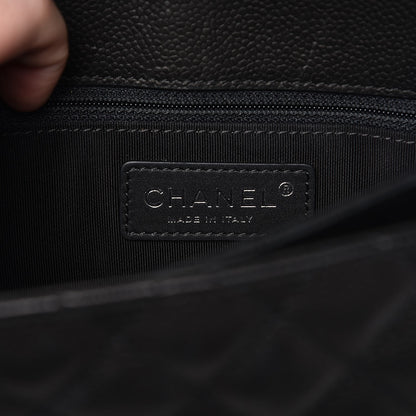 Chanel Caviar Quilted Medium Rock In Rome Single Flap Black 6 of 8