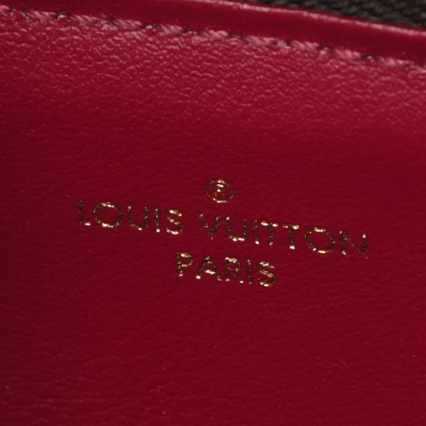 Monogram Felicie Chain Wallet Zippered Insert Fuchsia